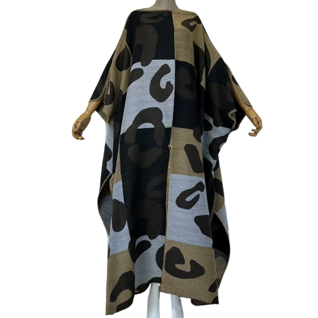 Chic Abstract Kaftan Dress - WINI
