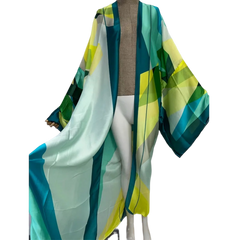Elegant Silk Kimono Cardigan - WINI