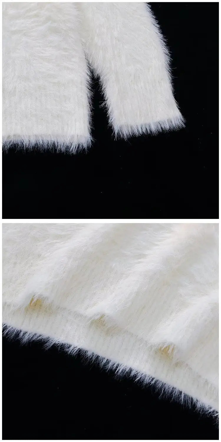 Fur Loose Knit Sweater