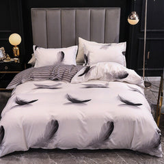 New 3pcs Nordic Simple Marble Bedding Set Bedroom Single Double Premium Home Textile Comfortable Duvet Cover and Pillowcase