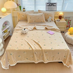 Floral Print Flannel Baby Blanket Bedding soft kids Nap Cover Air Conditioning Blankets Summer Thin Quilt Sofa Shawl