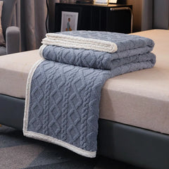 Plaid Bed Blanket Children Adults Warm Winter Blankets Soft Bedspread Fleece Throw Sofa Cover Fluffy Sheets Blankets For Beds