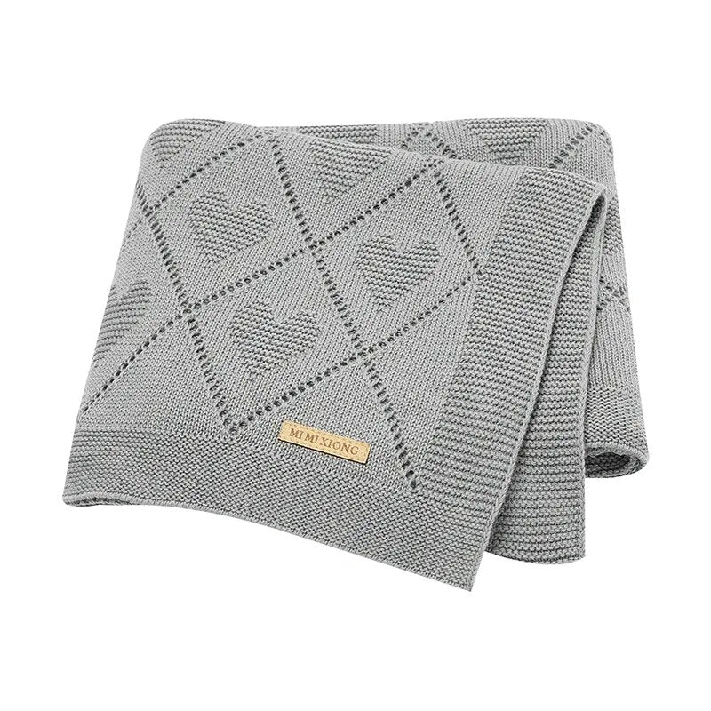Blankets Knit Newborn Infant Boys Girls Cotton Swaddle Wrap Sleepsack for Stroller Bed 90*70cm Toddler Outdoor Playing Mats