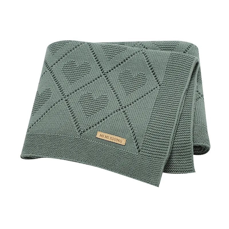 Blankets Knit Newborn Infant Boys Girls Cotton Swaddle Wrap Sleepsack for Stroller Bed 90*70cm Toddler Outdoor Playing Mats