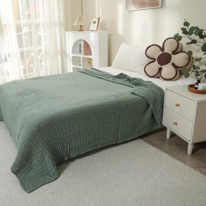 150X200cm Large Size Baby Blanket Cotton Gauze 6layer Muslin Blankets Kids Adult Bedding Soft Summer Quilt Swaddling Bath Towel