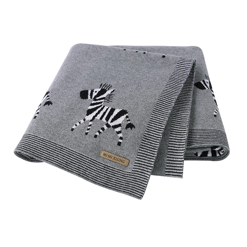 Baby Blankets Newborn Swaddle Wrap 100*80 CM Cotton Knitted Infant Kids Stroller Bedding Quilt Super Soft Children's Accessories
