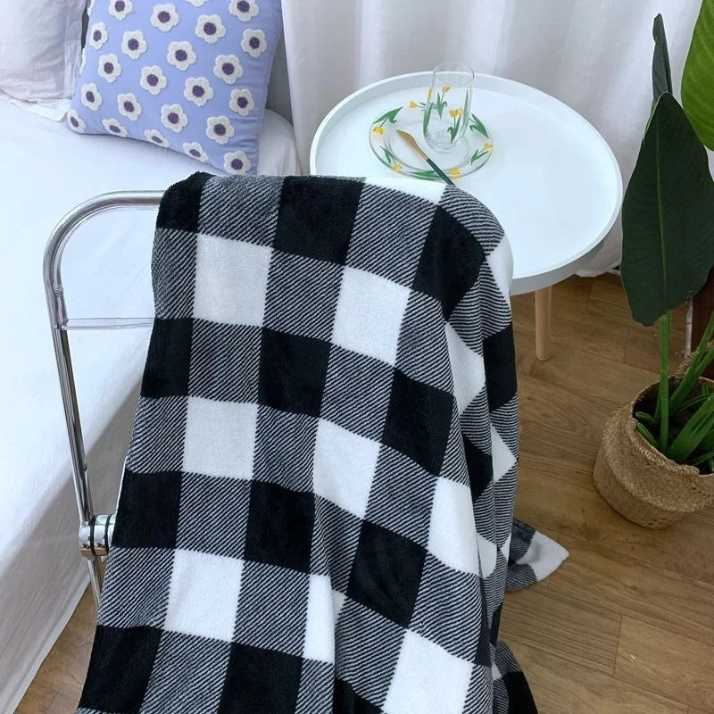 Ins Style Zebra Blanket Soft Microfiber Blanket For Bed Office Flannel Blanket Warm Throw Blanket Plush Bedspread Kids Bedding