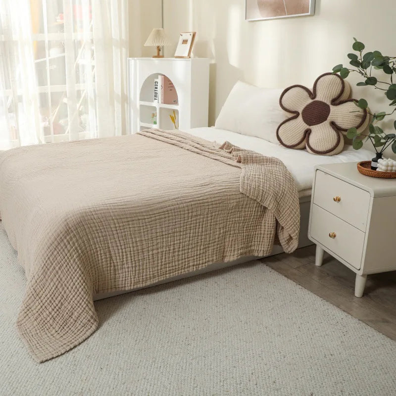 150X200cm Large Size Baby Blanket Cotton Gauze 6layer Muslin Blankets Kids Adult Bedding Soft Summer Quilt Swaddling Bath Towel