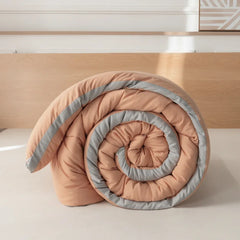 Pure Color Simple Washed Cotton Quilt Winter Quilt Core Thickened Warm Quilt Single and Double Spring and Autumn Quilt