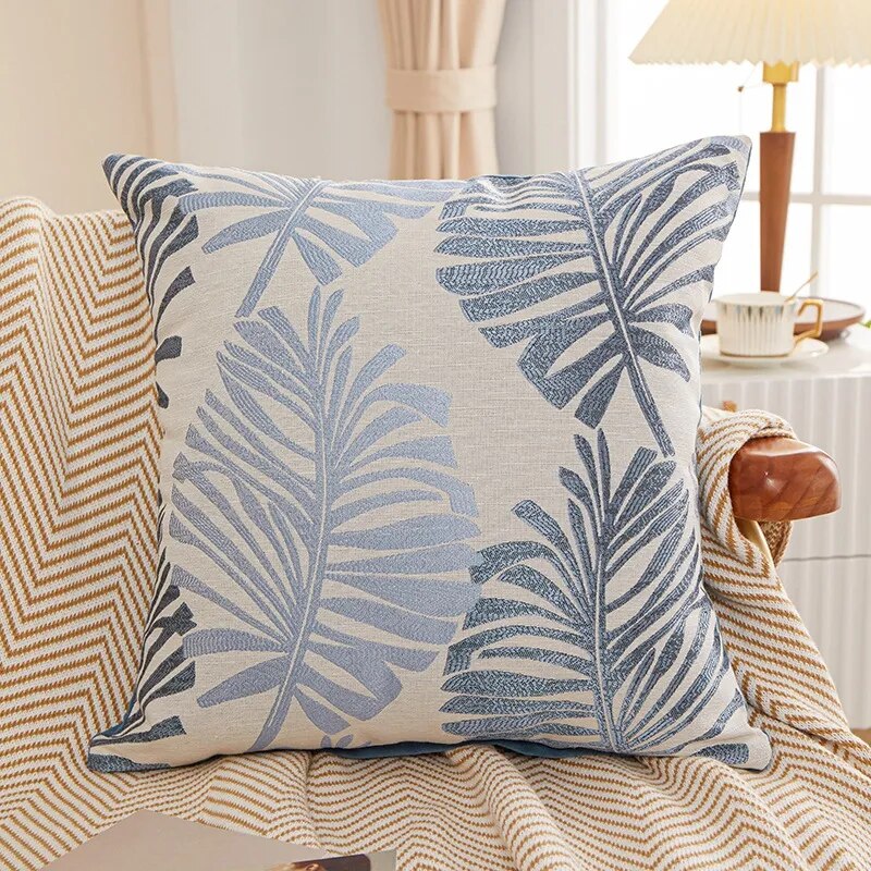 Plant Pattern Leaves Throw Pillow Case Ins Style Home Decor Cushion Cover Car Pillow Case Cojines Decorativos Para Sofá