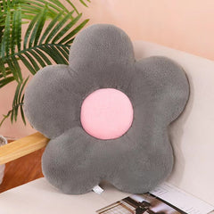35/50cm Ins Cute Stuffed Five Petal Flower Pillow Beautiful Flower Plush Seat Cushion Sunflower Comfortable Pillow Home Decor