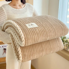 Throw Blanket for Sofa Winter Blanket King Size Home Warm Plaid Comforter Bedspread Bedding Sheet