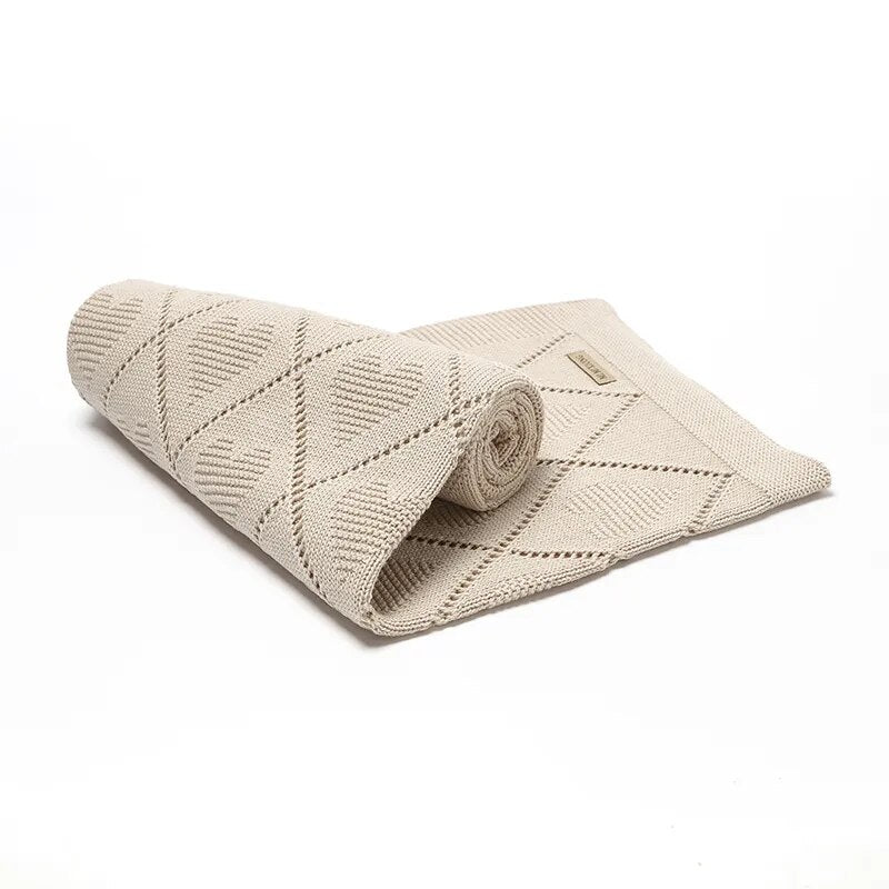 Blankets Knit Newborn Infant Boys Girls Cotton Swaddle Wrap Sleepsack for Stroller Bed 90*70cm Toddler Outdoor Playing Mats