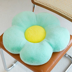 35/50cm Ins Cute Stuffed Five Petal Flower Pillow Beautiful Flower Plush Seat Cushion Sunflower Comfortable Pillow Home Decor