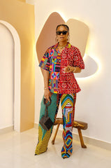 Umunna Shirt & Pants Patchwork Set