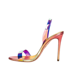 Round Head Strip Stiletto Sandals