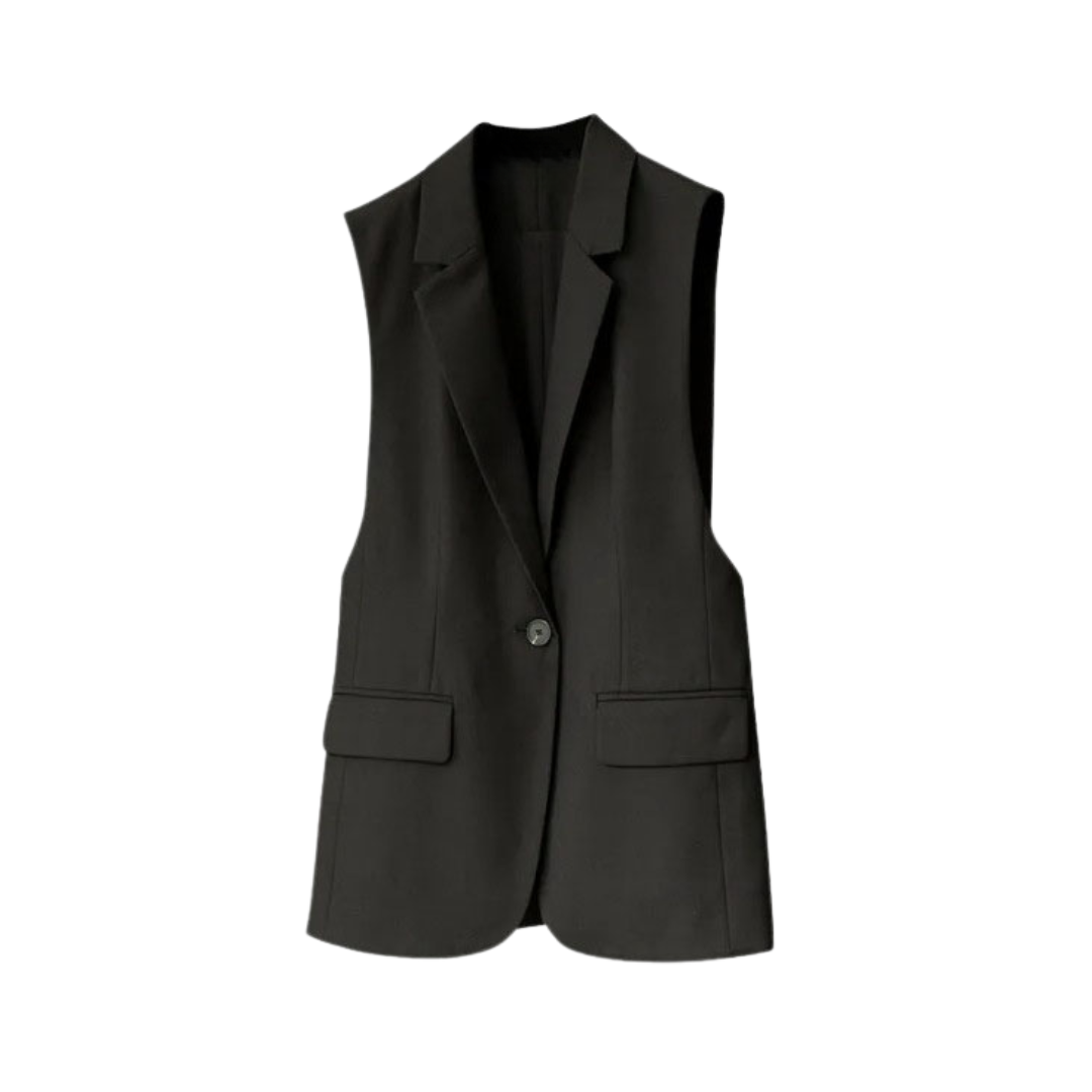 Solid V-Neck High-End Vest