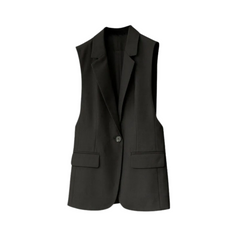 Solid V-Neck High-End Vest