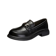 Casual Shallow Mouth Thick Heel Loafers