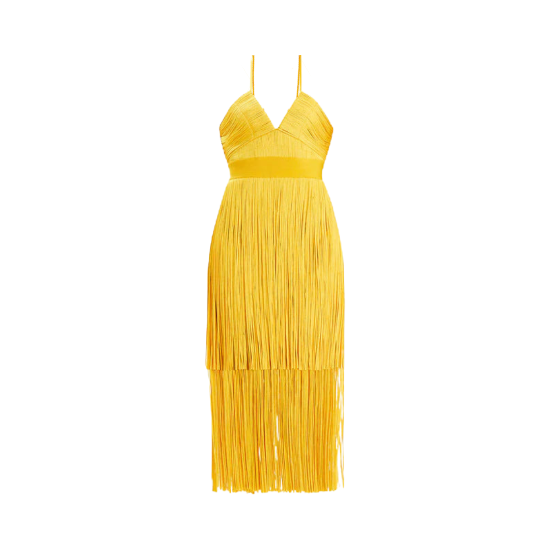 Fringe Skirt Bandage Dress