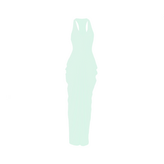 Solid V-Neck Sleeveless Maxi Dress