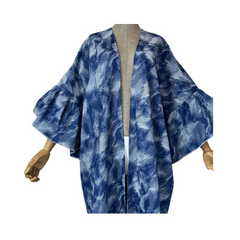 Ruffled Bell Sleeve Maxi Cardigan - WINI