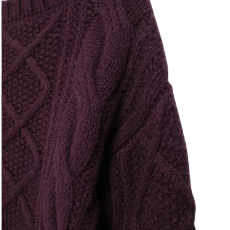 Classic Round Neck Long-Sleeved Knitted Sweater