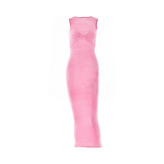Solid Sleeveless Slim Fit Maxi Dress