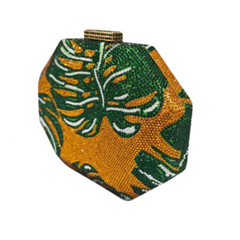 Green Leaf Hot Diamond Handheld Bag