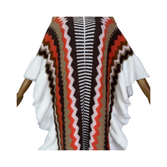 Ruffled Knit Kaftan Dress - WINI