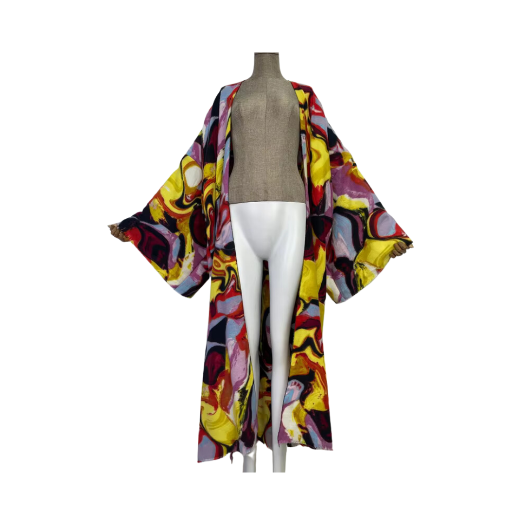 Abstract Kimono Cardigan - WINI