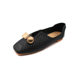 Classic Square Toe Soft Bottom Flat Shoes