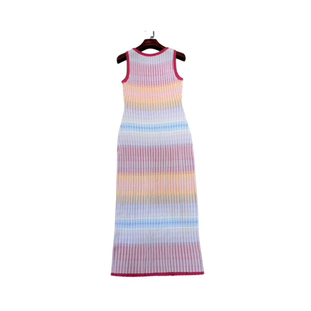 Casual Stripes Knitted Dress