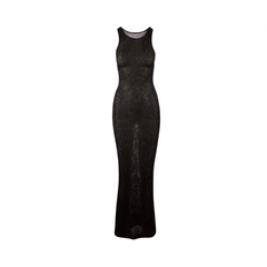 Sleeveless See Through Slim Fit Vest Dress