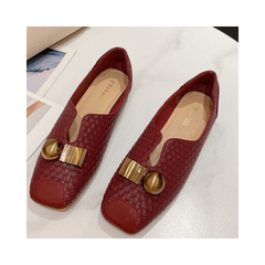 Classic Square Toe Soft Bottom Flat Shoes