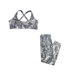 Retro Metallic Snake Gym Workout Yoga Suit