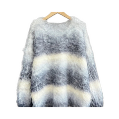 Gradient Knitted Loose Sweater