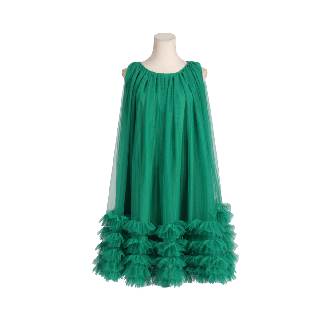 Elegant Solid Patchwork Sleeveless Dress
