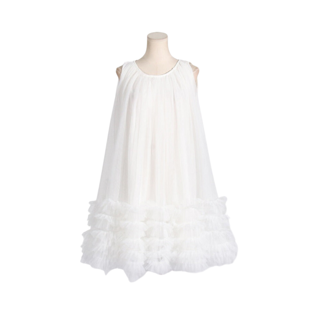 Elegant Solid Patchwork Sleeveless Dress