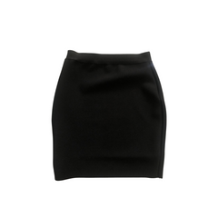 Chic Solid Zip Up Mini Skirt