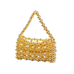 Hand Woven Acrylic Beaded Handbag