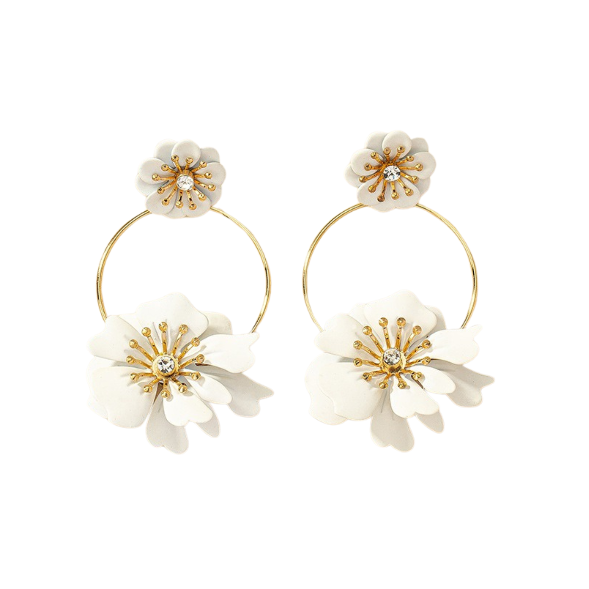 Camellia Flower Earrings