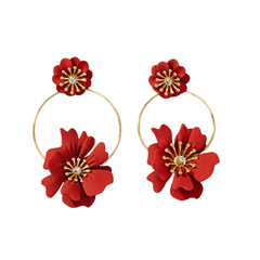 Camellia Flower Earrings