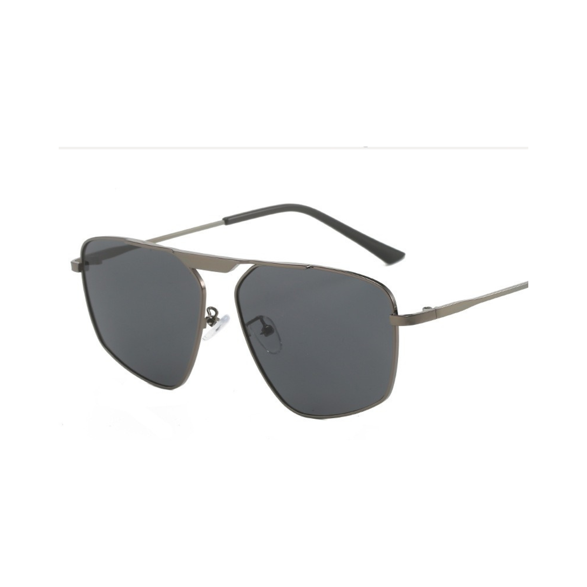 Retro Big Polygon Shape Frame Sunglasses