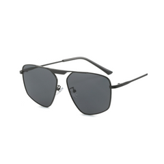 Retro Big Polygon Shape Frame Sunglasses