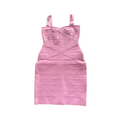 Solid Sleeveless Elastic Slim Fit Mini Dress