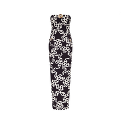 Star Strapless Slim Fit Backless Maxi Dress