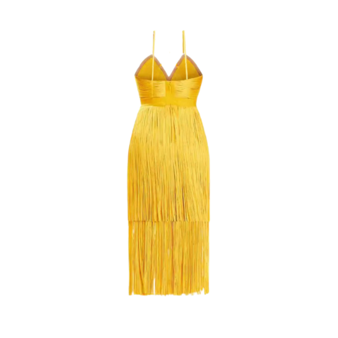 Fringe Skirt Bandage Dress