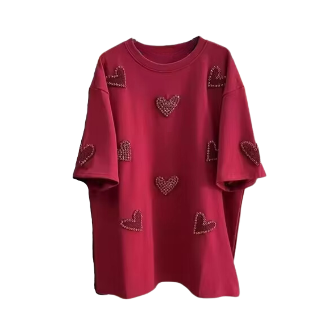 Velvet Diamond Heart T-Shirt