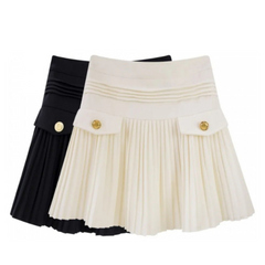 Chic Pleated Tennis Mini Skirt with Inner Shorts